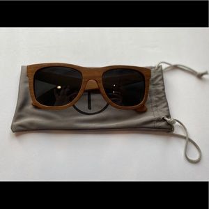 Hatchet Eyewear Wood Wayfarer style Sunglasses